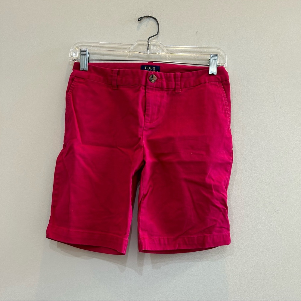 Red Polo by Ralph Lauren shorts. Size 14.